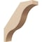 Ekena Millwork 3-inch W x 14-inch D x 14-inch H Funston Rough Cedar Woodgrain TimberThane Knee Brace, Primed BRCUR03X14X14FSTRCPR - alternate 1